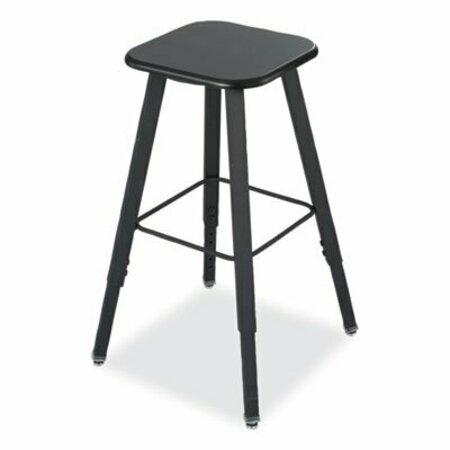 SAFCO LPHABETTER ADJUSTABLE-HEIGHT STUDENT STOOL, SUPPORTS UP TO 250 LBS., BLACK SEAT/BACK, BLACK BASE 1205BL